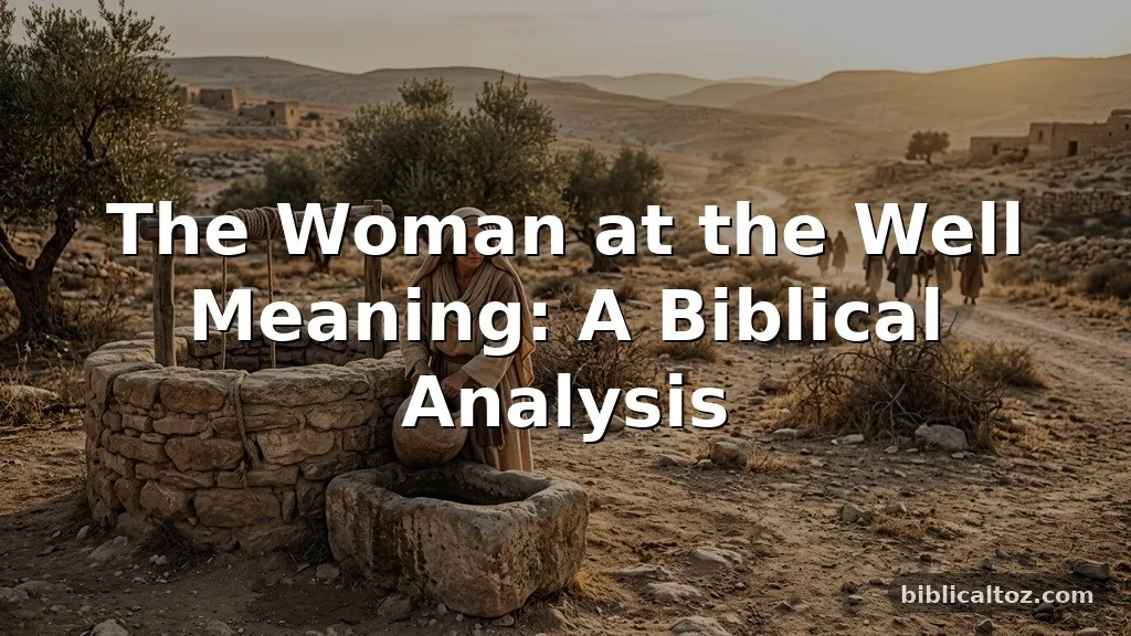 Woman at the Well Meaning
